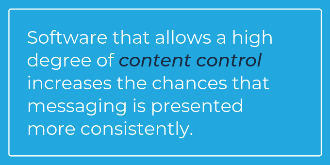 Advantages_ Content control 